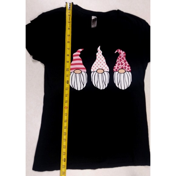 Gnome Elf Dwarf T-Shirt Women's Size M Instant Message Brand Black Short Sleeve - Picture 7 of 7